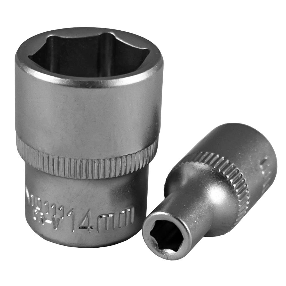 SOQUETE HEXAGONAL 1/4" 11MM - ZINCADO