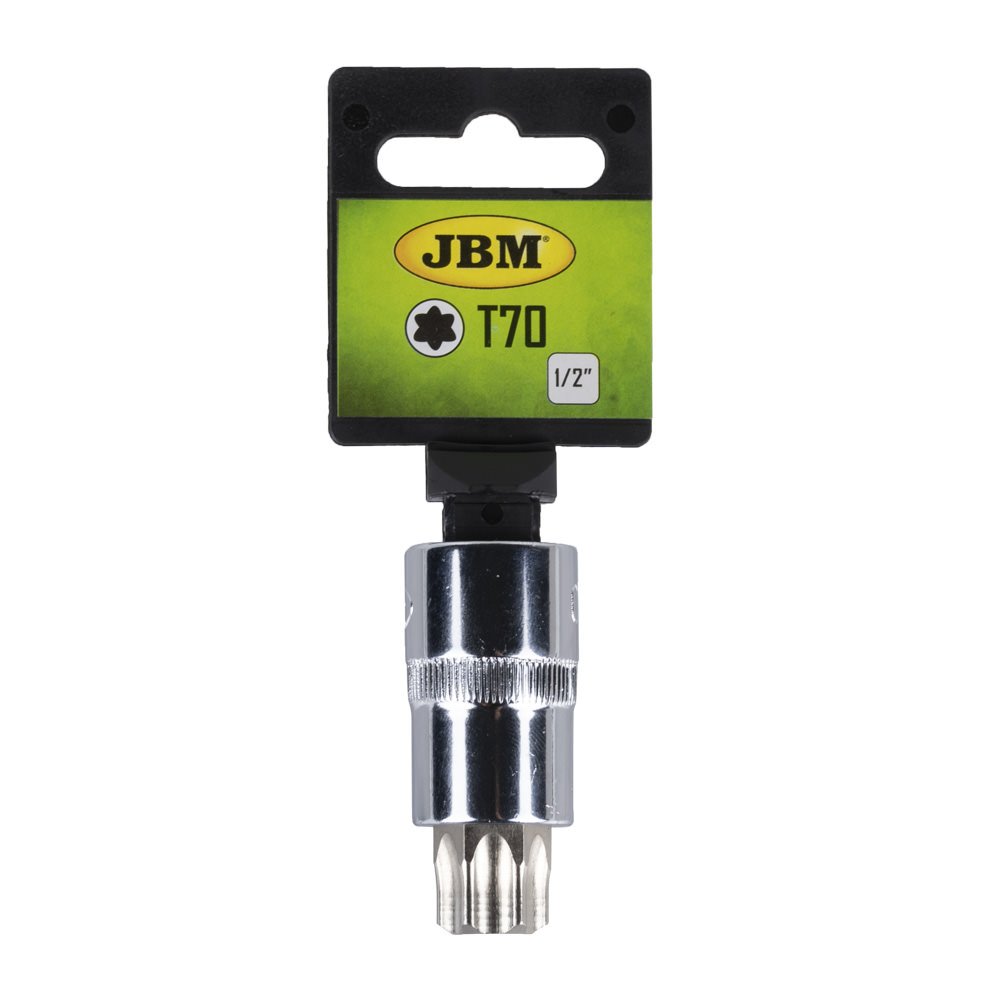 SOQUETE CROMADO TORX T70 1/2"