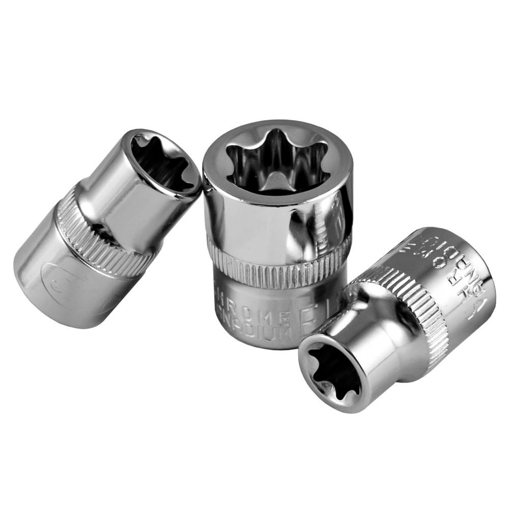 CHAVE 3/8" TORX DE E10 CROMADA