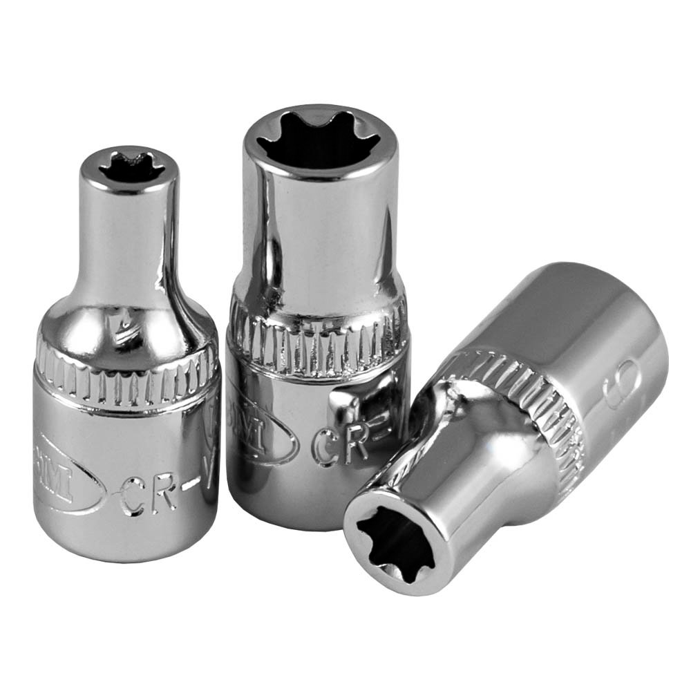 1/4" CHAVE TORX E5, CROMADA