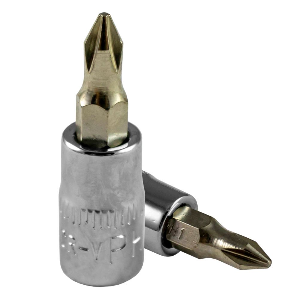 PUNTAS ADAPTADOR DE CHAVES  PHILLIPS #0, CROMADA