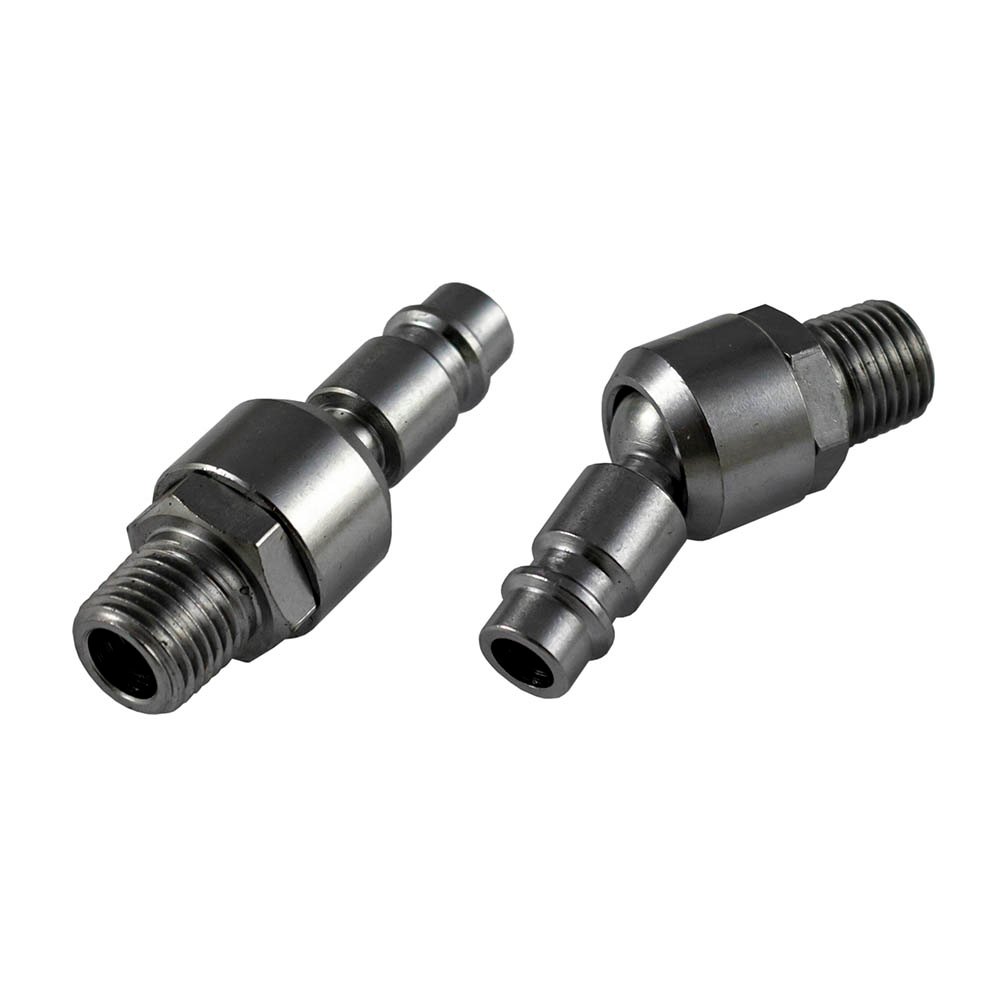 CONECTOR ARTICULADO MACHO PARA AR COMPRIMIDO EURO - 1/4"