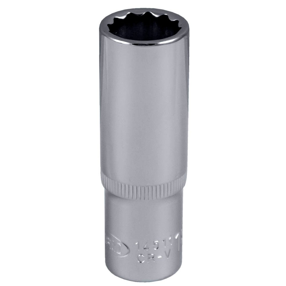 CHAVE 12 FACES 1/2" 75MM LARGA, 18MM, CROMADA