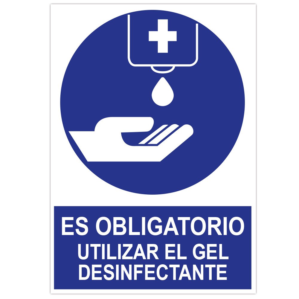 PÔSTER DE FORMATO A3 "SEMPRE USE GEL DESINFECTANTE"