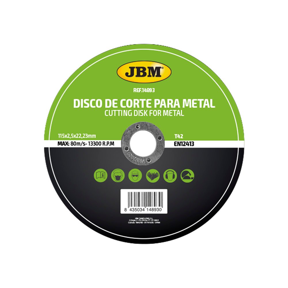 T42 DISCO DE CORTE, 115 X 2.5 MM